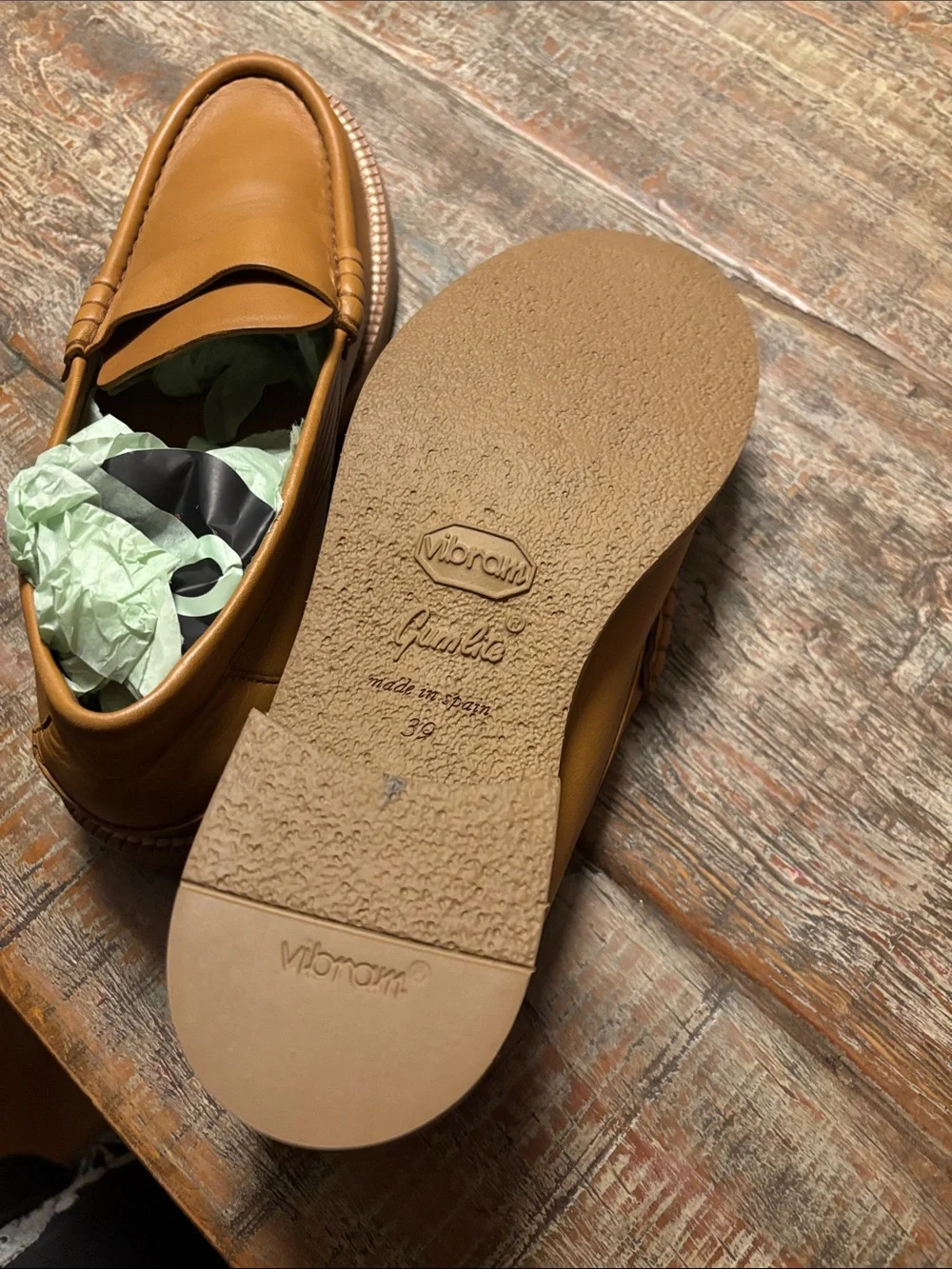 Pedro Garcia Tan Leather Penny Loafers